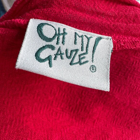 Oh My Gauze! Short Sleeve Pullover Cotton Dress Sz 1 - Picture 5 of 8